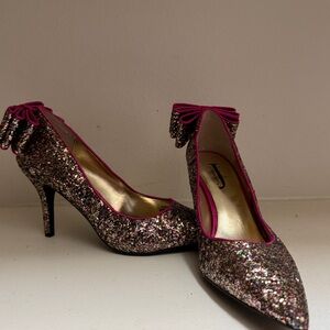Bow glitter party heels!